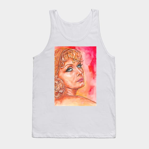 Greta Garbo Tank Top by Svetlana Pelin